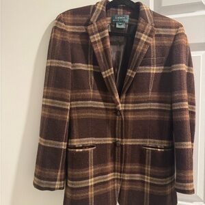 Ralph Lauren Brown Plaid Jacket vintage